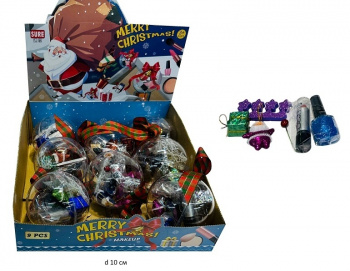 Набор для маникюра арт. 80010 "Подарок" в шаре (9 шт.) шоубокс•