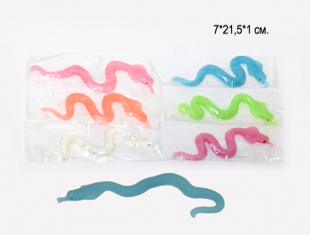 Антистресс арт. 385-807 Лизун Змея цвета микс в пак. Антистресс арт. 385-807 Лизун Змея цвета микс в пак.