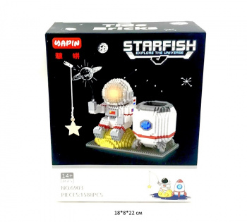 Конструктор арт. 6903 Микро Космонавт подставка для карандашей 1588 дет. в кор._=