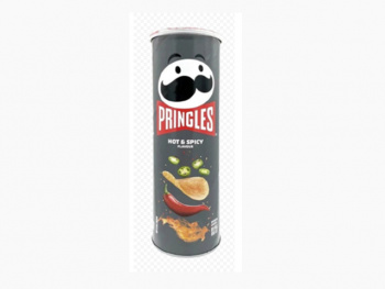 Чипсы арт. 300044 Pringles остро-пряные 110 г в серой банке,* Чипсы арт. 300044 Pringles остро-пряные 110 г в серой банке,*