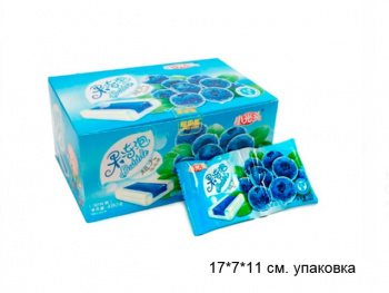 Жевательная резинка арт. 522616/522609 "Черника" 16 г 30 шт. в кор. Жевательная резинка арт. 522616/522609 "Черника" 16 г 30 шт. в кор.