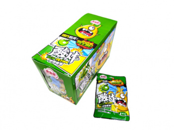 Конфета арт. 851470/851524-1 Кислая "Яблоко" 24 г 20 шт. в зеленой кор.