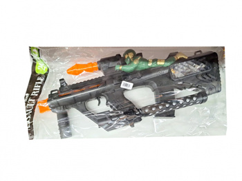 Оружие арт. 2020-4 Автомат с солдатом на батар. звук, свет в пак.= Оружие арт. 2020-4 Автомат с солдатом на батар. звук, свет в пак.=