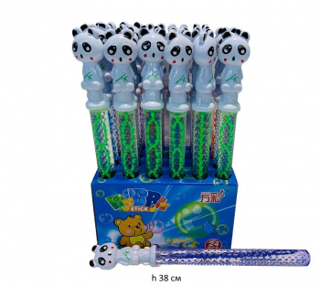 Пузыри мыльные арт. 3824-B Панда 38 см (24 шт.) шоубокс•