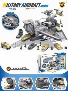 Парковка арт. P936-A "Военный самолет" с аксессуарами в кор. 48,1*28,7*9,6