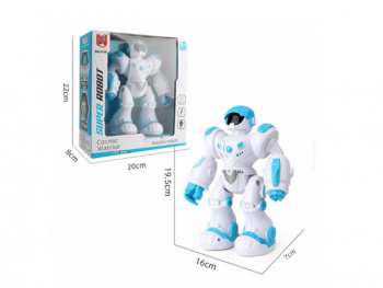 Робот арт. 638 На батар. ходит, свет, музыка в кор.= /72 шт./