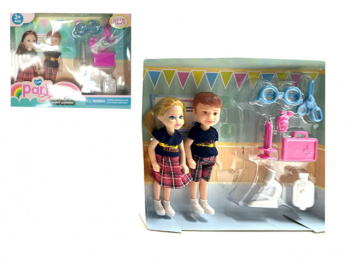 Кукла арт. TQ002 Доктор 2 куклы с аксессуарами в кор._