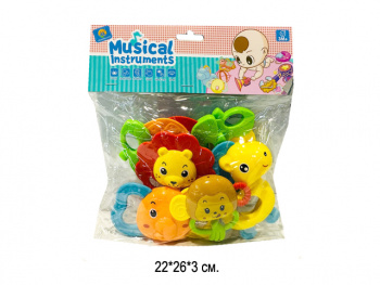 Погремушка арт. A40 Набор "Зверюшки" в пак.• Погремушка арт. A40 Набор "Зверюшки" в пак.•