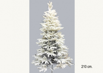 Елка 210 см арт. 2031-601-210 Белая №10 комбинир. литье с пвх в кор.