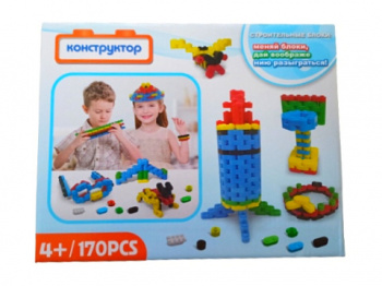 Конструктор арт. 3231 Блоки строительные 170 дет. в кор.~ Конструктор арт. 3231 Блоки строительные 170 дет. в кор.~