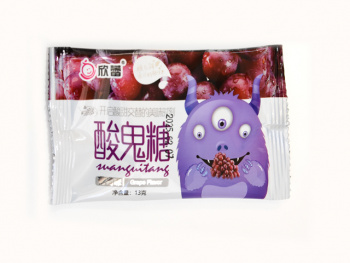 Конфета арт. 130170/100234-1 "Виноград" кислая 13 г 30 шт. упаковка