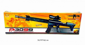 Оружие арт. 3099+ Автомат с пульками, лазерным прицелом в кор._