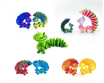 Фигурка 3Д арт. 3D023/3D034/AX-9-805 Белка подвижная цвета микс 1шт. в пак.)