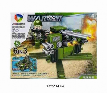 Конструктор арт. 41029-5 Военная техника 77 дет. в кор.~