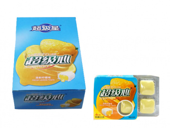 Жевательная резинка арт. 556895/556888 С начинкой "Лимон" 13,5 г 30 шт. в кор.'