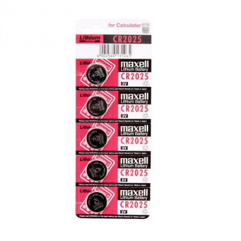 кв_Батарейка Maxell Lithium CR2025 3V BL5 (100) 14257