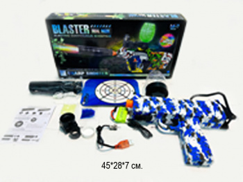 Оружие арт. 777-17Y Автомат стреляет светящ. орбизами в кор.• Оружие арт. 777-17Y Автомат стреляет светящ. орбизами в кор.•