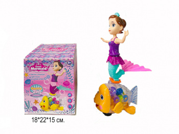 Русалка арт. QF05-5 С рыбкой шестеренки на бат. в кор./•/60 шт./ Русалка арт. QF05-5 С рыбкой шестеренки на бат. в кор./•/60 шт./