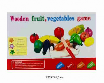 Деревянная игрушка арт. 331 Набор овощи нарезные в кор.~ Деревянная игрушка арт. 331 Набор овощи нарезные в кор.~
