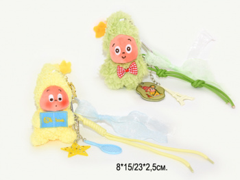 Брелок-подвеска арт. 209191 Гномик 15 см цвета микс в пак.