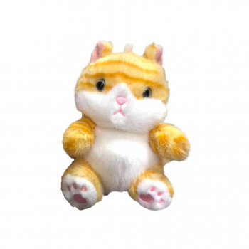 им Кошка арт. 209284 Рыжая полосатая сидит ароматизированная 12 см в пак.