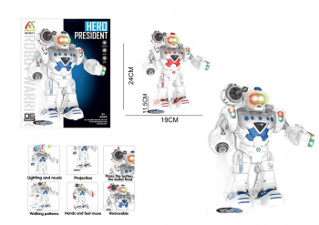 Робот арт. 827-1" На батарейках в коробке 19,5*23,8*11