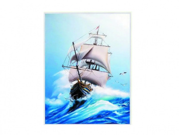 Картина по номерам арт. RA73620 Корабль в штормящем море 40*50 в кор.