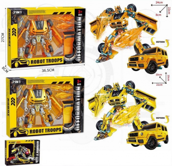 Трансформер арт. MF8802 Робот-машина цвета микс в кор. 36,5*8*27