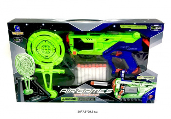 Оружие арт. 718B-1 Бластер с мягкими пулями, мишенью в кор._ Оружие арт. 718B-1 Бластер с мягкими пулями, мишенью в кор._