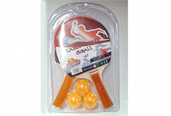Теннис арт. 112 Настольный Набор Ракетки, 3 мяча блистер= Теннис арт. 112 Настольный Набор Ракетки, 3 мяча блистер=
