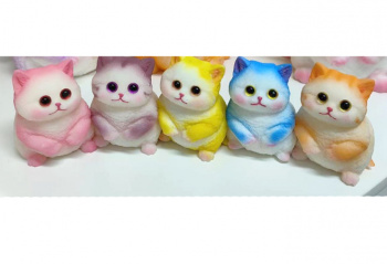 Антистресс арт. 222222/25-2 Кот 3D 9 см цвета микс мальтоза в пак.) Антистресс арт. 222222/25-2 Кот 3D 9 см цвета микс мальтоза в пак.)