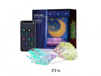 Гирлянда электр. арт. HD23-501 Смарт штора управл. пультом, приложением 3*2м в кор.