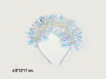 Ободок арт. DP23D-98-709 "Мишура" 1шт. в пак. (12 шт.) упаковка Ободок арт. DP23D-98-709 "Мишура" 1шт. в пак. (12 шт.) упаковка