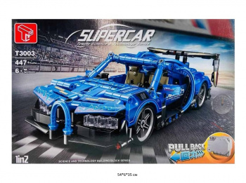 Конструктор арт. T3003 Автомобиль инерц. 447 дет. в кор.~