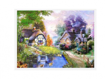 Картина по номерам арт. RA73858 Домики у пруда 40*50 в кор. Картина по номерам арт. RA73858 Домики у пруда 40*50 в кор.
