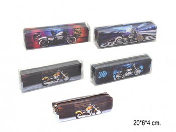 Пенал арт. 79034 Мотоцикл 1 отделение в ассортименте Пенал арт. 79034 Мотоцикл 1 отделение в ассортименте