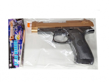 Оружие арт. 999S-10A Пистолет на батар. звук, свет в пак.= Оружие арт. 999S-10A Пистолет на батар. звук, свет в пак.=