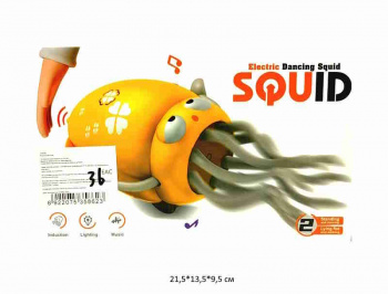 Кальмар арт. 158-21C На батар. свет, звук, вращение в кор._ Кальмар арт. 158-21C На батар. свет, звук, вращение в кор._