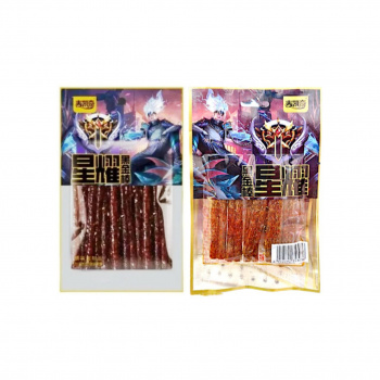 Соевое мясо арт. 353036-2 Пшеничные Острые палочки 20 г 30 шт. фиолетовая упаковка'