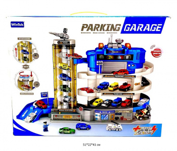 Парковка арт. E7004 "Полиция" многоуровневая со спиральным съездом в кор._