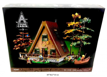 Конструктор арт. 2138/92886 Деревянная хижина 2082 дет. в кор._