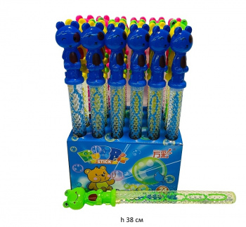 Пузыри мыльные арт. 3824/3801 Зверюшка 38 см. в ассортименте (24 шт.) шоубокс•_