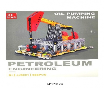 Конструктор арт. JIEX-JJ9221/JJ9921 Нефтедобывающая вышка 666 дет. в кор._