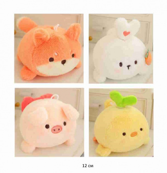 им Зверюшка арт. YE24810-6 Толстячок в ассортименте брелок 12 см в пак.)