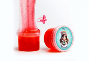 Слайм "СТЕКЛО" 90 гр Красный с колечком Слайм "СТЕКЛО" 90 гр Красный с колечком