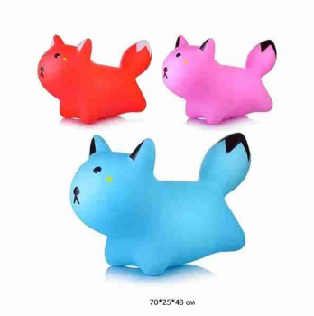 Мяч прыгун арт. 88-12 "Кот" цвета микс звук 1300гр Мяч прыгун арт. 88-12 "Кот" цвета микс звук 1300гр