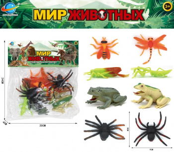 Набор животных арт. CL03-72" Насекомые в пакете 20*24*4 Набор животных арт. CL03-72" Насекомые в пакете 20*24*4