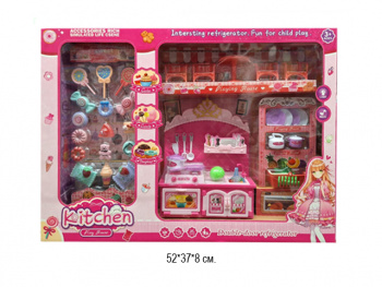 Набор мебели арт. 6150 Кухня с аксессуарами свет, звук 52*37*8 в кор.=