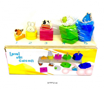 Деревянная игрушка арт. 93-78 Сортер Забавные зверята в кор._ Деревянная игрушка арт. 93-78 Сортер Забавные зверята в кор._