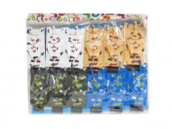 Набор машин арт. 399-455 Танк инерц. 7 см цвета микс 12 шт. в пак.= Набор машин арт. 399-455 Танк инерц. 7 см цвета микс 12 шт. в пак.=